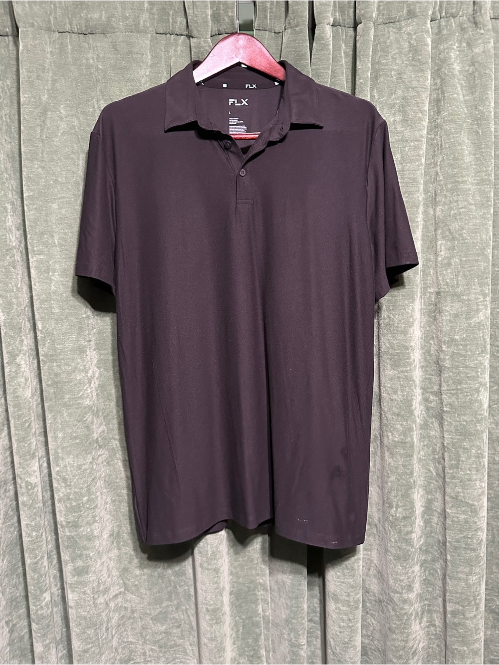 Men's Black FLX Polo Shirt - Large